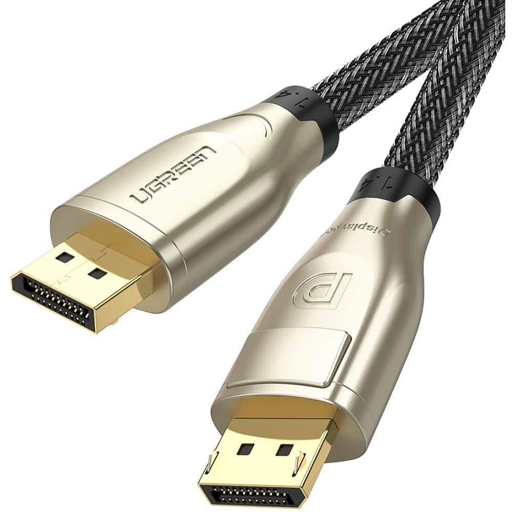 Кабель UGREEN DP112 DisplayPort to DisplayPort M-M 3м V1.4 8K Zinc Alloy Shell Gold (60844)