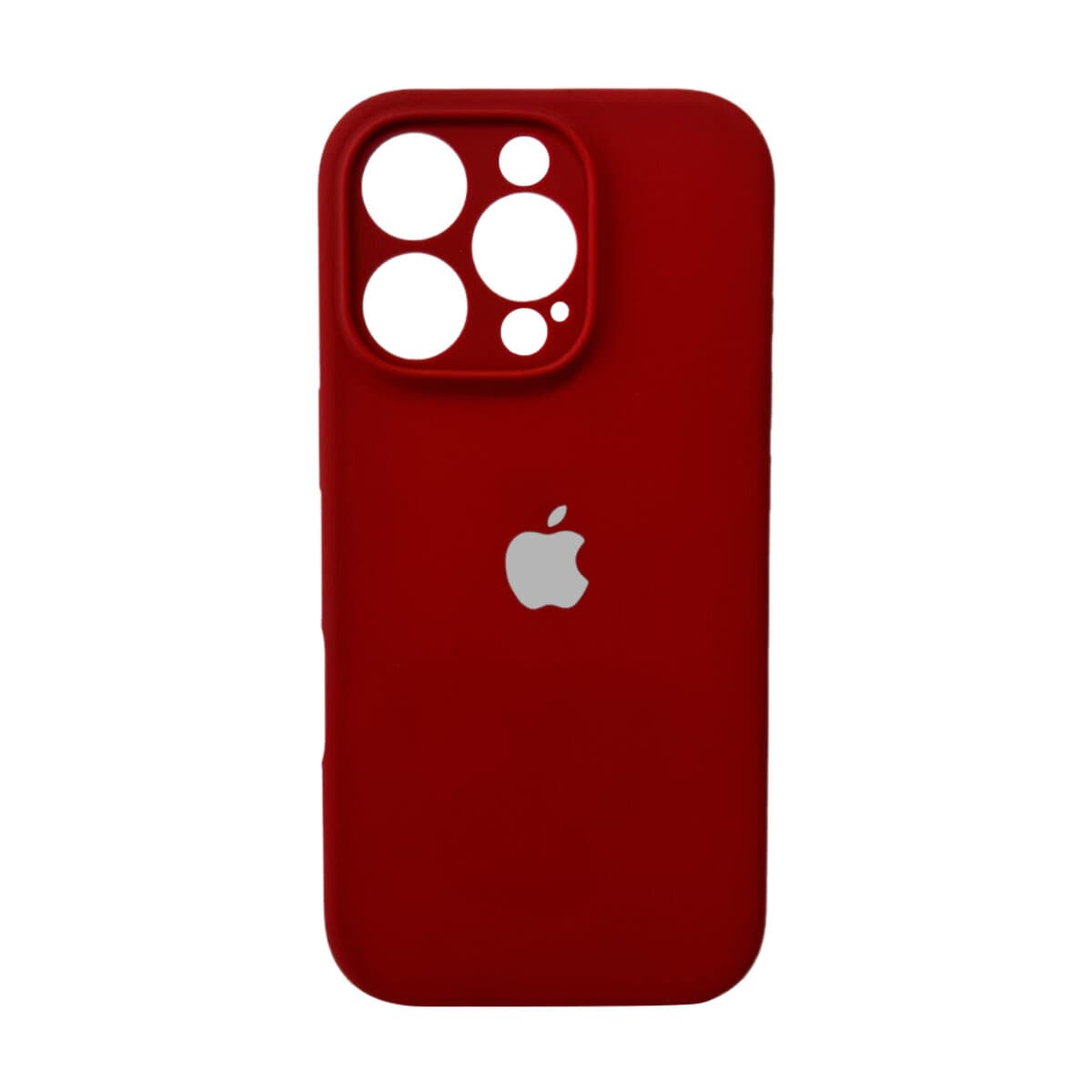 Захисний чохол-накладка Silicone Full Case AA Camera Protect for Apple iPhone 16 Pro Red (FullAAi16P-20)