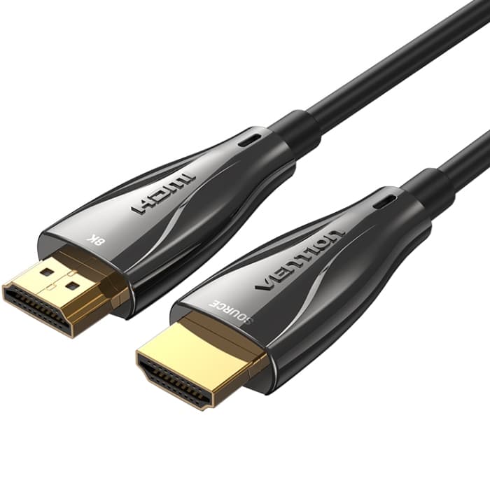 Кабель Vention HDMI M to HDMI M 60m V2.1 Optical 8K 60Гц 48Gbps Dolby 7.1 TPE Zinc Alloy Type Black (ALBBAE)