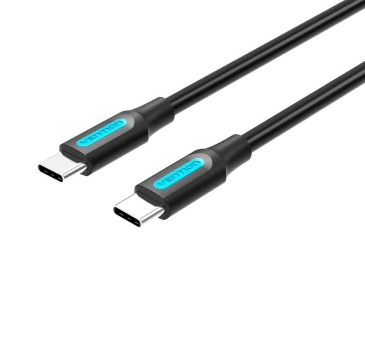 Кабель Vention Tepe-C to Type-C 2.0 Cable 1.5m 60W 3A PVC Type Black (COSBG)
