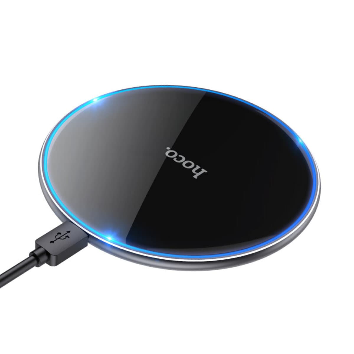Беспроводное зарядное устройство HOCO CW6 Pro Easy 15W charging wireless fast charger Black